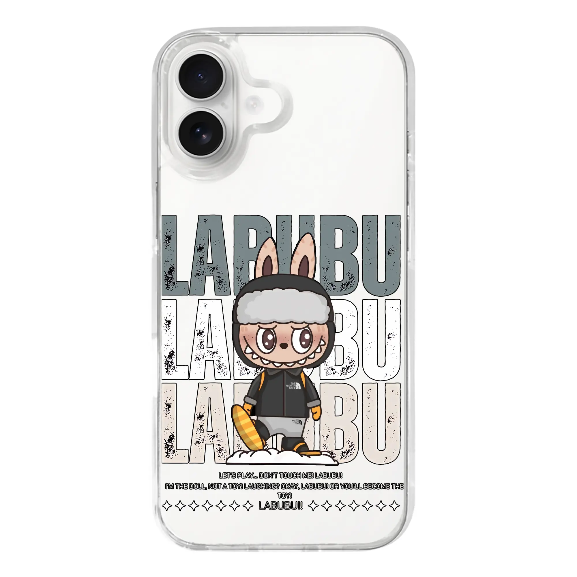 ラブブ グッズ ジモモ - iPhone 17シリーズ 透明スマホケース – 薄型・耐衝撃・精密フィット保護カバー